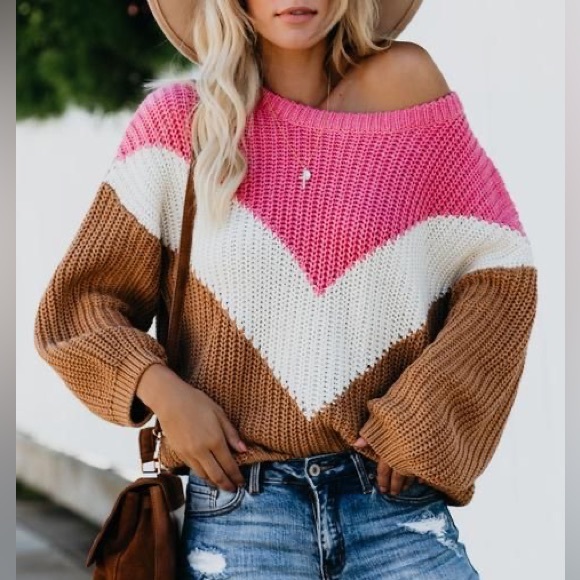 Harper Heritage Chevron Sweater (S) - Picture 1 of 10